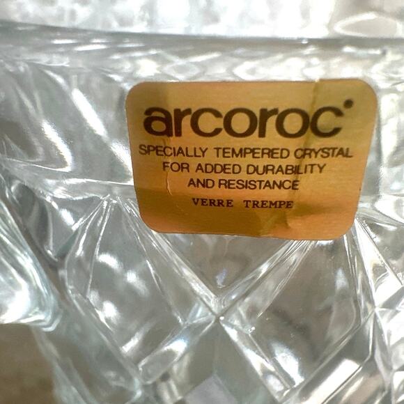 Vintage 1970's Paul Sebastian Diamond Cut Fine Crystal SET OF 6 Lead Mugs 12 oz - Picture 3 of 6